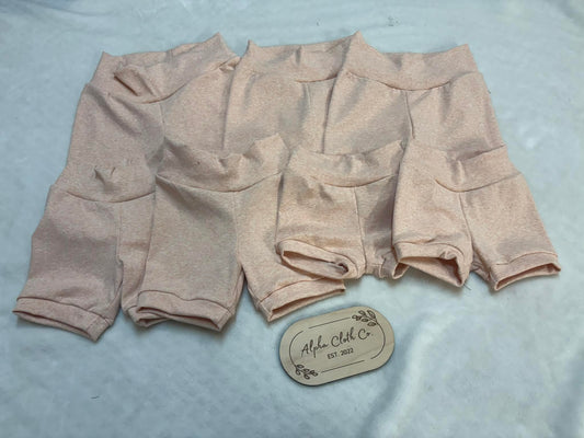 Heathered Cotton Spandex Shorts