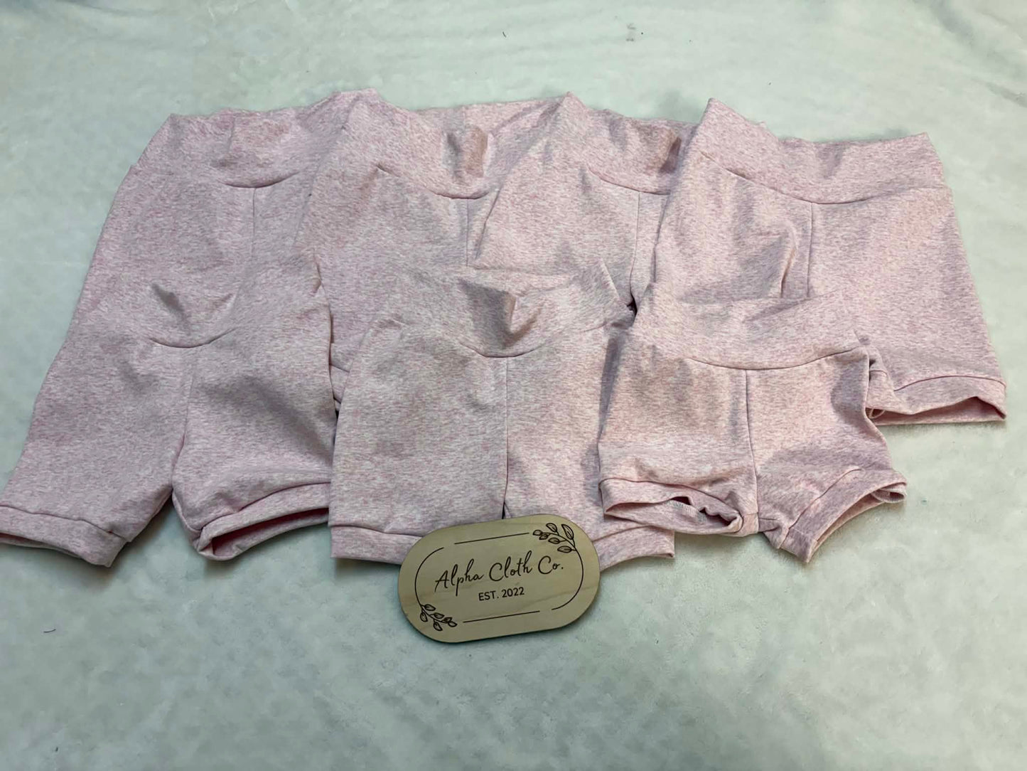 Heathered Cotton Spandex Shorts