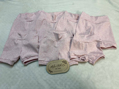 Heathered Cotton Spandex Shorts