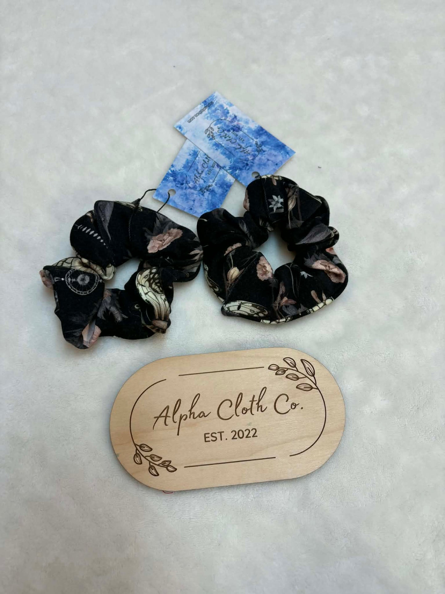 Midnight Garden Scrunchie