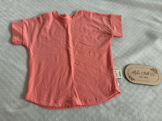 3-6 PEACH  Dolman T-Shirt